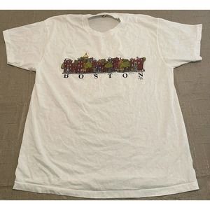 Vintage Boston Single Stitch T-Shirt 1983 Cotton Pickin T’s Size XL